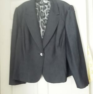 Nine West Black lines suit jacket Size 18w